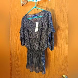 NWT Miley Cyrus/Max Azria Sheer Pullover Blouse